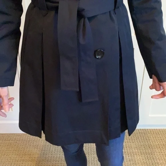 Michael Kors Black Trench Coat - Picture 6 of 6